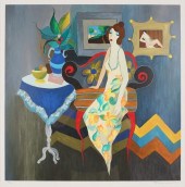 ITZCHAK TARKAY SERIGRAPH ELEGA