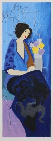 ITZCHAK TARKAY SERIGRAPH LADY
