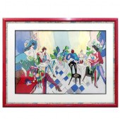 ITZCHAK TARKAY STYLE PAINTING