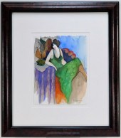 ITZCHAK TARKAY WOMAN IN GREEN