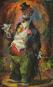 IVER ROSE "THE DANDY" OIL ON B