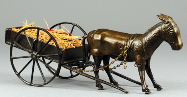 IVES CART WITH WALKING MULE Late
