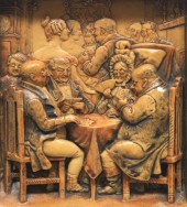 IVOREX MINIATURE TAVERN SCENE