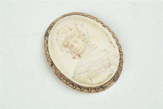 IVORY CAMEO.  Nineteenth century 