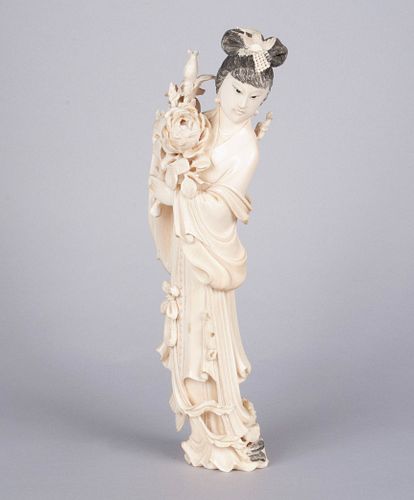 IVORY CARVING OF GUANYINIVORY