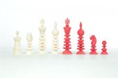 IVORY CHESS PIECES.  Continent