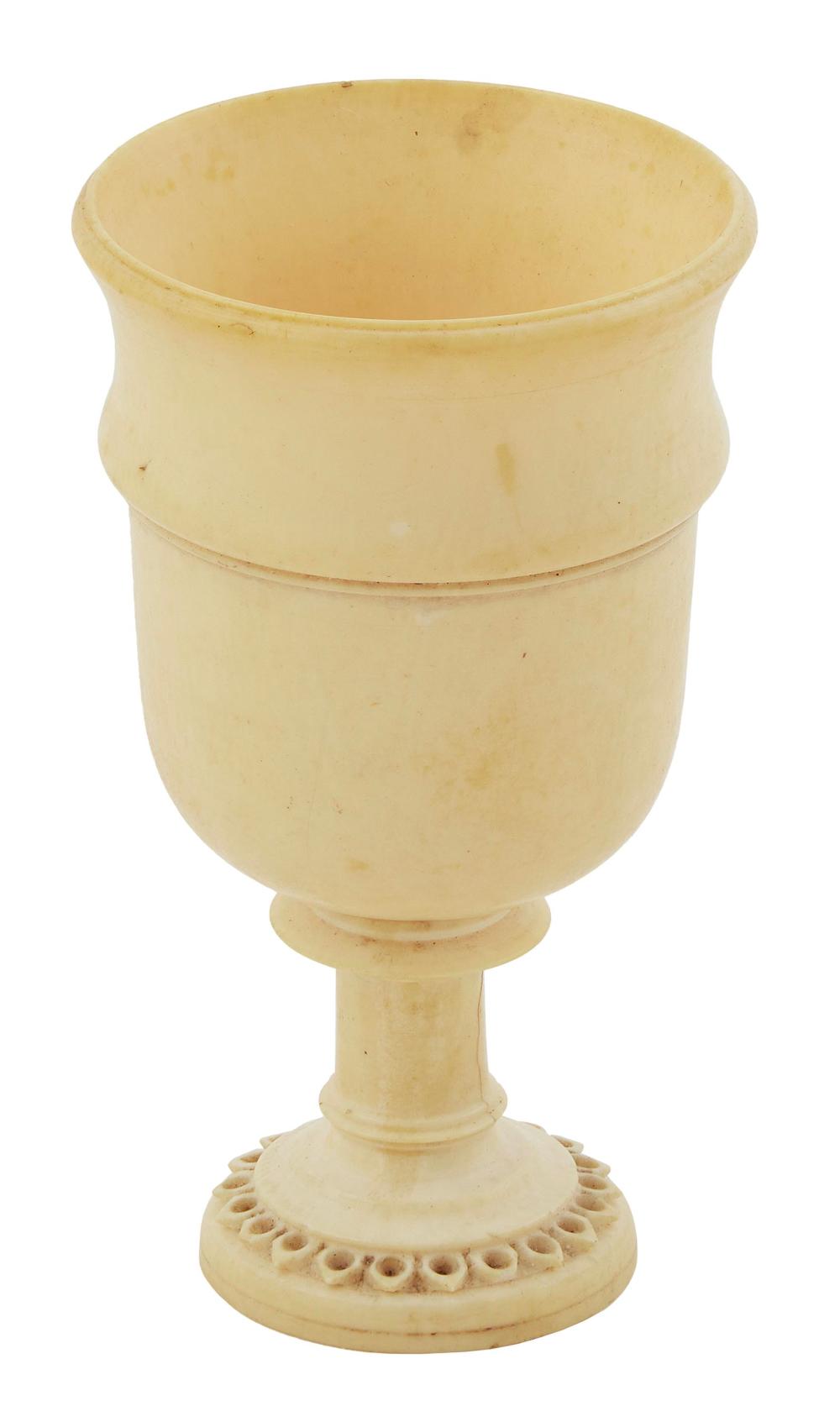 IVORY CORDIAL CUP 19TH CENTURY