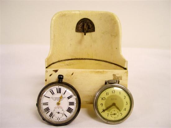 Ivory demilune shape watch safe 