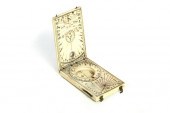 IVORY DIPTYCH DIAL.  Signed fo