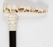 IVORY ELEPHANT HERD WALKING ST