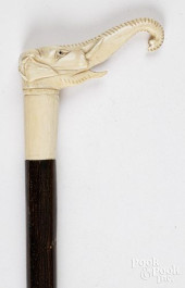 IVORY ELEPHANT WALKING STICK<b
