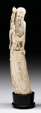 Ivory Figural Carving of Shou
