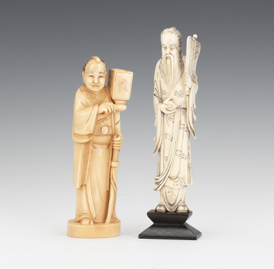 Ivory Figures of an Immortal and