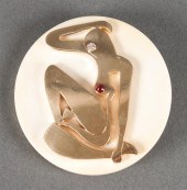 Ivory gold diamond and ruby ca