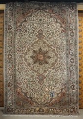 IVORY GROUND TABRIZ RUG, APPRO