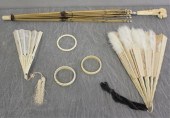 Ivory Lot. Includes Carved Mon