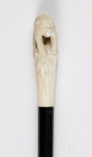 IVORY MONKEY WALKING STICKIvory