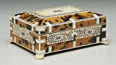 Ivory mounted tortoise box, to