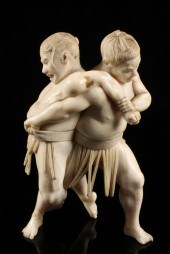 IVORY OKIMONO - 19th c. Japane