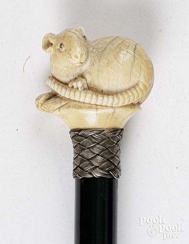 IVORY RAT WALKING STICKIvory
