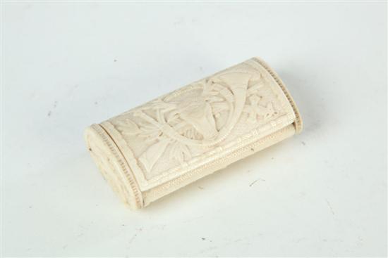 IVORY SNUFF BOX.  European  late