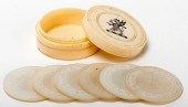 IVORY WHIST COUNTER BOX WITH S