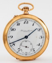 IWC SCHAFFHAUSEN 14K POCKET WA
