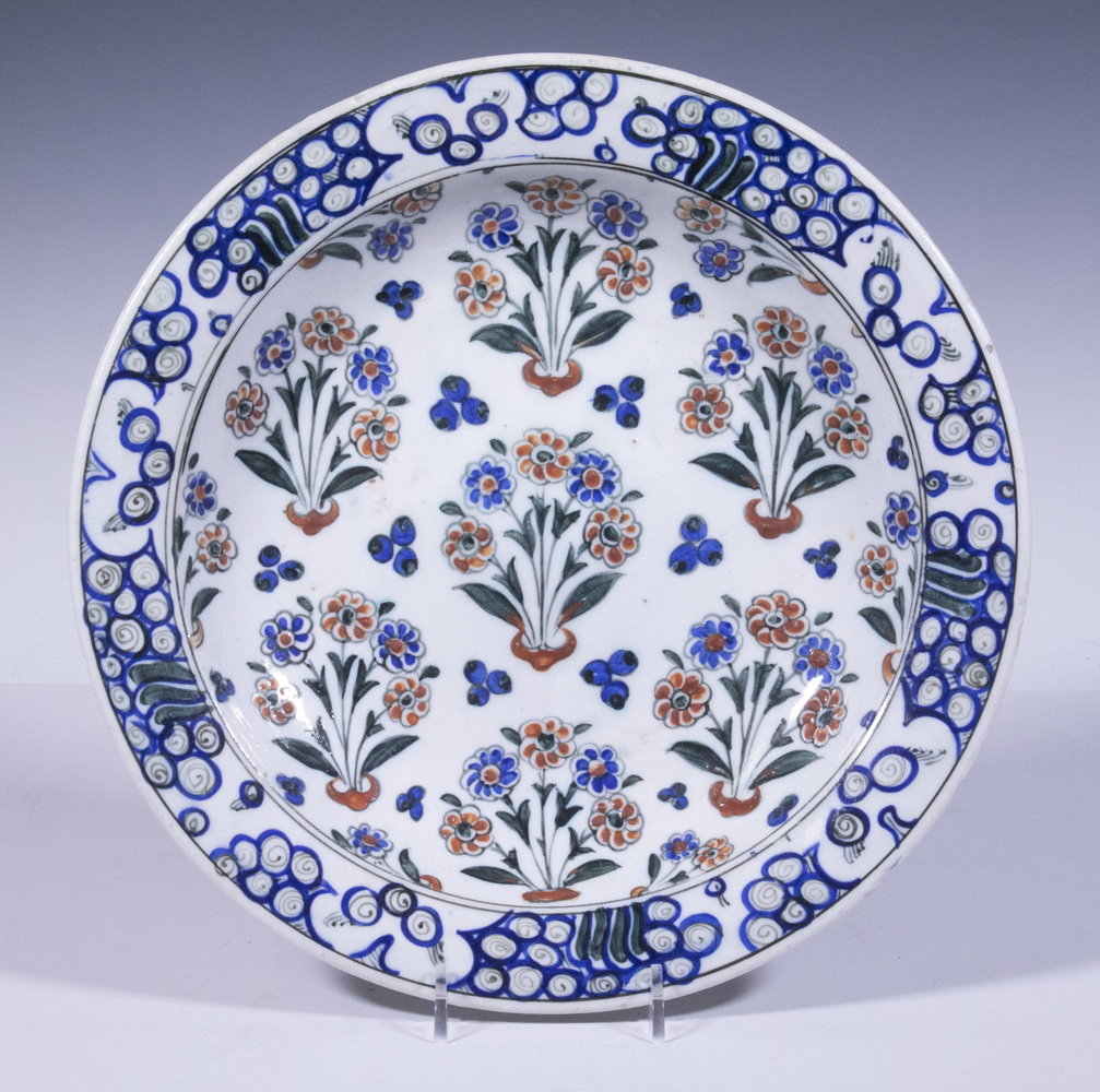IZNIK FRITWARE DISH Polychrome
