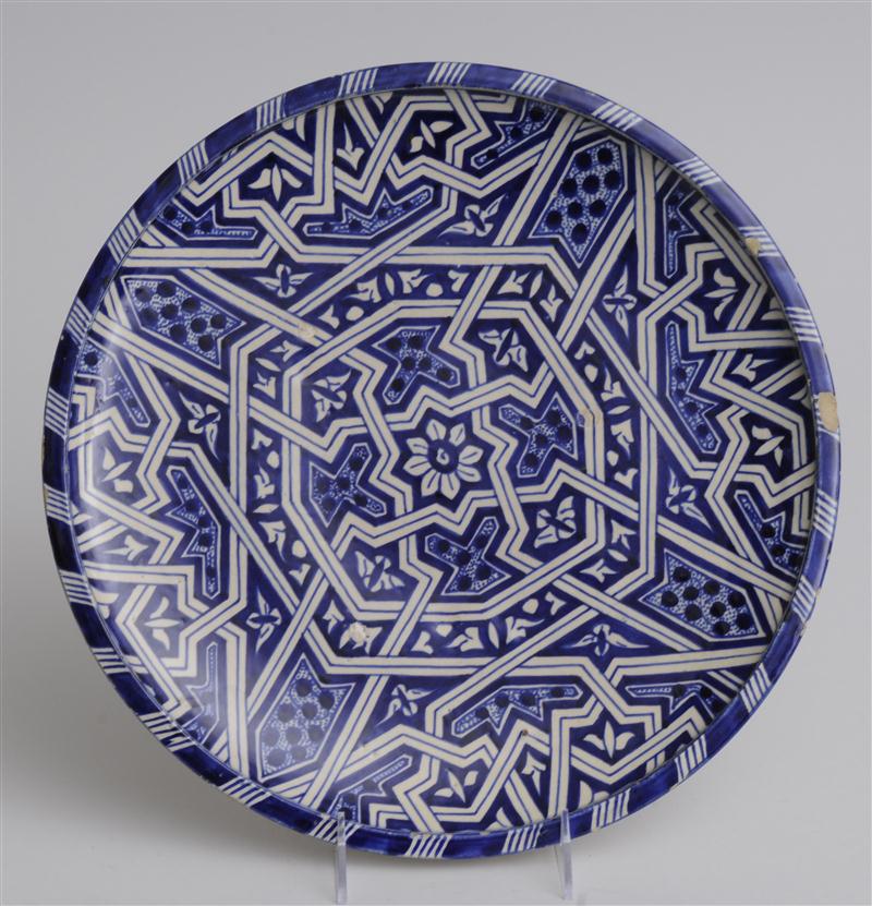 IZNIK GLAZED POTTERY CHARGER