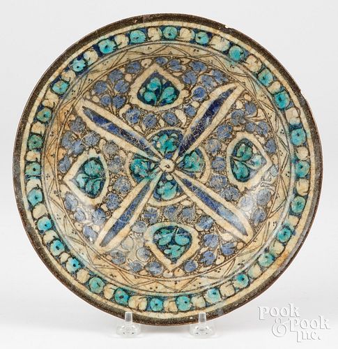 IZNIK POTTERY SHALLOW BOWL, 9