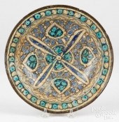IZNIK POTTERY SHALLOW BOWL, 9