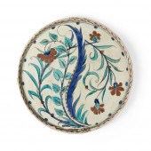 IZNIK-STYLE RIMLESS POTTERY DI