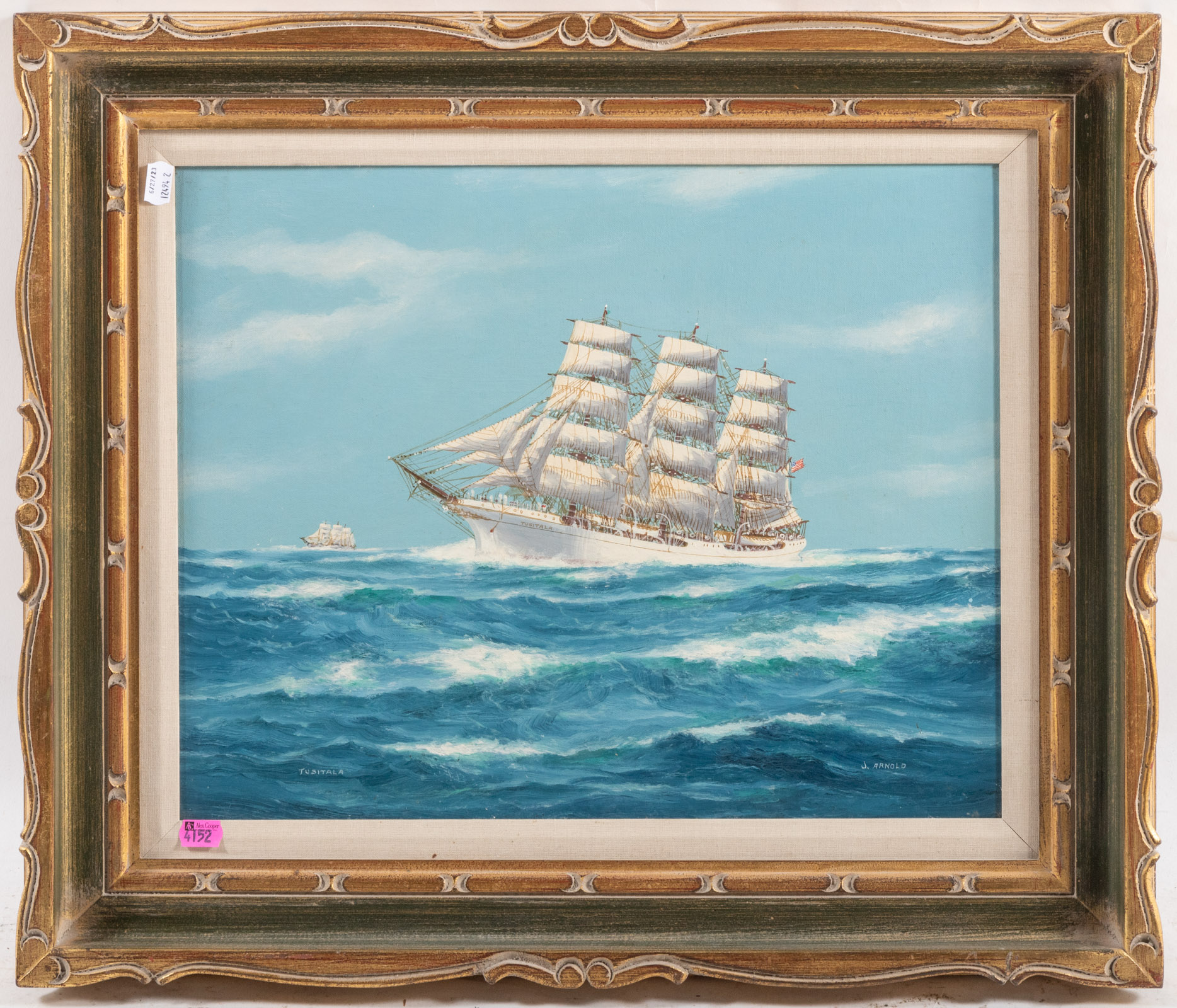J. ARNOLD. "TUSITALIA," OIL Oil