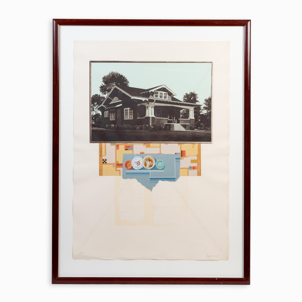 J. BAEDER, "THE CLAREMONT" ETCHING,