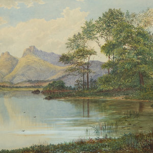 J. Barnes (19th Century) Landscape,