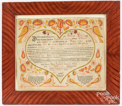 J. BAUMAN FRAKTUR BIRTH