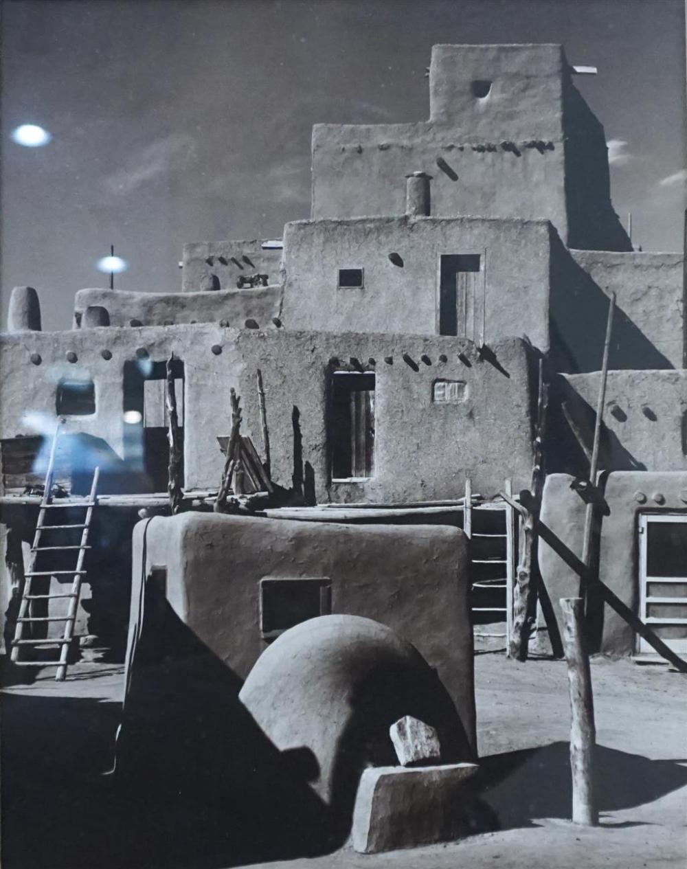 J. BERNARD(?), TAOS PUEBLO, BLACK