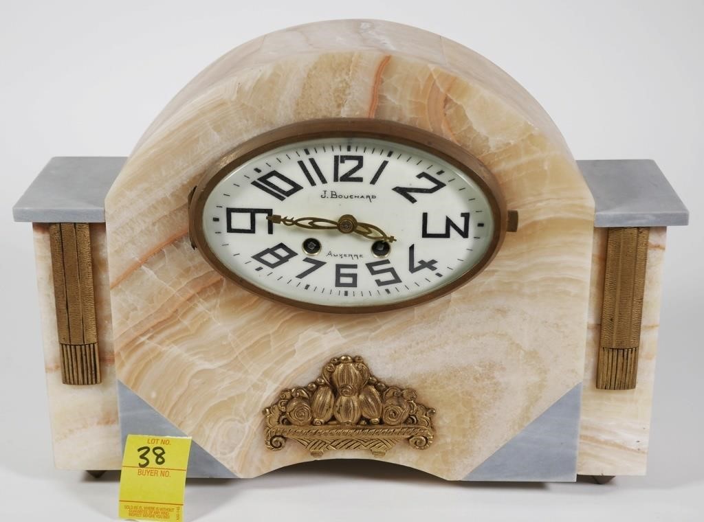 J. BOUCHARD FRENCH MANTEL CLOCK