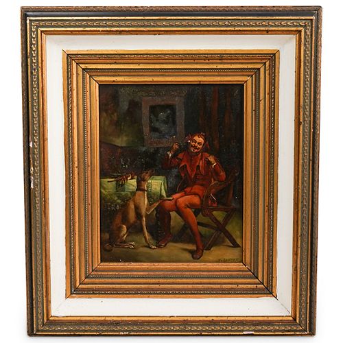J. BOWYER OIL ON BOARD