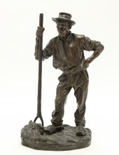 J. CARDONG BRONZE MODEL OF A F