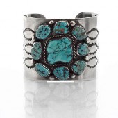J. CHAVEZ NAVAJO SILVER TURQUO