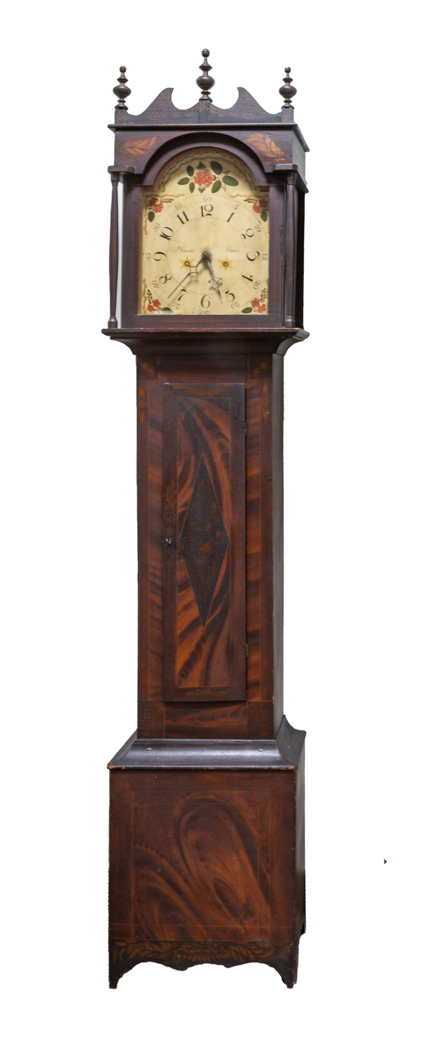 J. CURTIS CAIRO TALL CASE Decorated