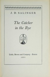 J. D. SALINGER'S 'THE CATCHER