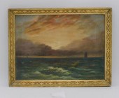 J. D. SHAW, OIL PAINTING ON CA