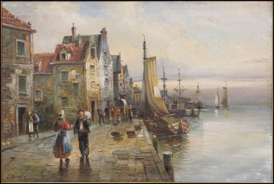 J. DOREN (20TH CENTURY) DUTCH CANAL