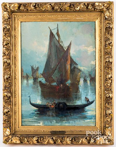 J. ERNEST GALVAN OIL ON BOAR