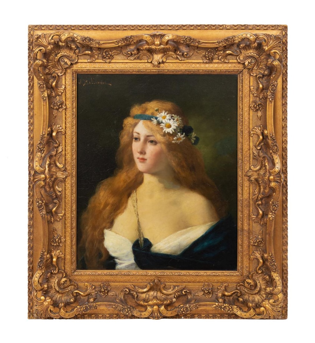 J. F. BALLAVOINE PORTRAIT OF A LADY