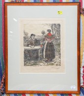J. F. RAFFAELLI FRAMED SIGNED