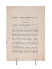J FREEMAN CLARKE, WOMEN'S SUFF