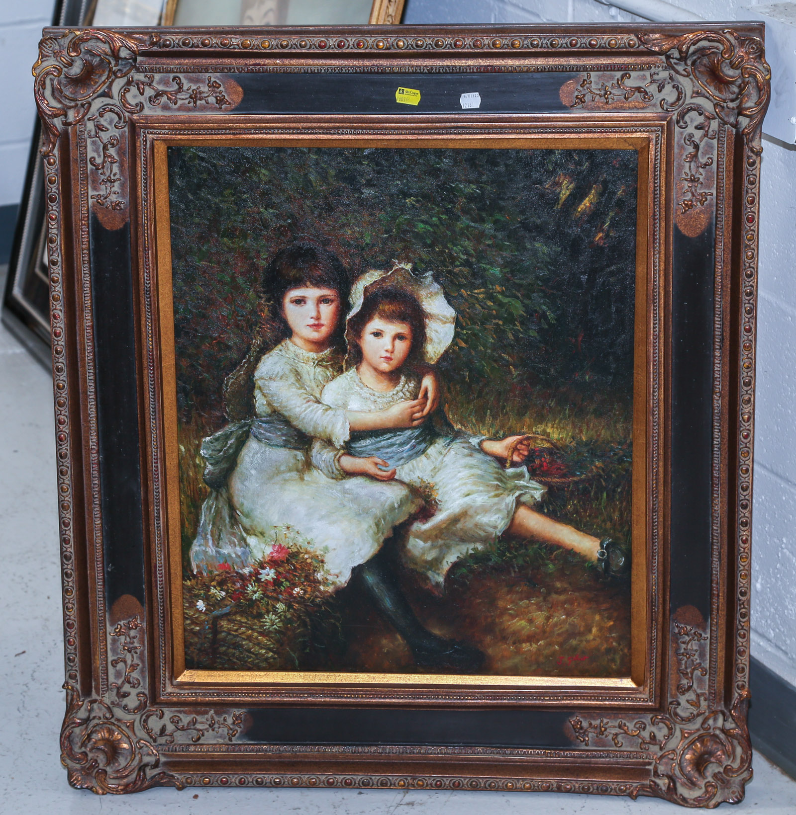 J. GILLOT. SISTERS IN A GARDEN,